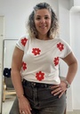 Remera Flower Red