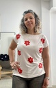 Remera Flower Red