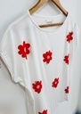 Remera Flower Red